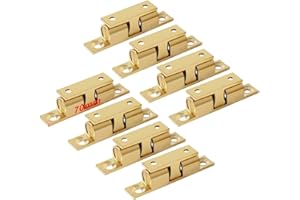 LOOTICH Ottone Doppia Palla Chiusura a Scatto Serratura Chiavistelli 70mm per Porte Armadi da Cucina Cassetti Casa Mobilia Bagno Credenza (8 Pcs)