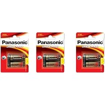 Batteria Allarmi Sicurezza Batteria Panasonic CR123A 3V - Al Litio, Per Rilevatori Fumo, Allarmi