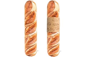 Mewaii 3D Simula Almohadas De Peluche De Pan 41cm Suave Almohadas De Cuerpo Baguette Almohadas En Forma De Pan Alimentos Almohadas Rellenas Regalos De Niñas Y Niños