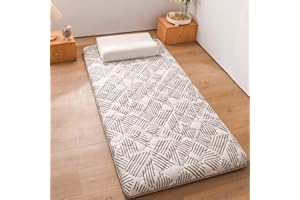 Danchen Japanische Futon-Matratze, weiche Tatami-Schlafmatte für Erwachsene, tragbar, faltbar, Camping-Auto-Pad, Schlafsaal, Gästebett, Matratze (180 x 200 cm, B)