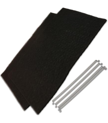 Lot De 2 Filtres à Charbon Actif 300 X 215 X 8 Mm – Compatibles Hotte DE DIETRICH, SAUTER, BRANDT, FAGOR, THOMSON – Référence 74X9448 AK506AE1