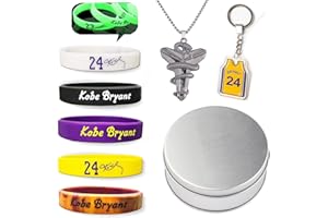 Xzyden Silikon Armbänd, 9 Stück Gummi Armbänder, Basketball-Zubehör mit Basketball-Armband, Schlüsselanhänger, Halskette, Basketball Geschenk Set für Herren, Teenager (24)
