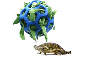 LODCZIOE Schildkröte Leckerli-Ball Spielzeug Heu Feeder Ball, Fütterung Grasball für Schildkröte Schildkröte, Obst Gemüse Futterspender Halter Futtersuche Spielzeug für Kleintiere Haustier