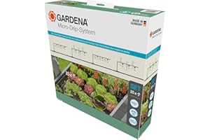 Gardena Micro-Drip-System Drip Irrigation Set Raised Bed/Bed (35 plants): Starter set, ready to use, water-saving irrigation system, simple & flexible connection technology (13455-20)