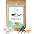 Mindful Eating 100% Pure Moringa Leaves Tea Blended with Chamomile Flowers – Natural Superfood Supplement, Dried Drumstick Tree Leaves, Immunity Booster, Caffeine-free, Healthy Herbal Drink, 70g