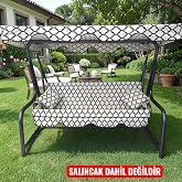 3 KİŞİLİK SALINCAK L&Uuml;KS KILIF SETİ 10CM S&Uuml;NGERLİ ALA&Ccedil;ATI DESEN 3 KİŞİLİK BAH&Ccedil;E SALINCAĞI KILIF SETİ