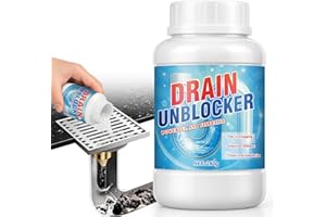 NEXKAYEE Bathroom Drain Unblocker 260g – Powerful Drain Cleaner and Unblocker for Hair, Grease, Soap Scum, Safe for All Pipes and Septic Systems, Ideal for Toilet, Shower, and Kitchen