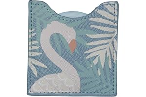 Toga Draeger - Specchio rotondo con fenicottero, da tascare, ideale come regalo di compleanno, per tutte le occasioni, dimensioni: 8,5 x 8 cm