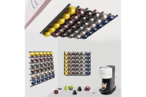 Ataraxia Home - Porta Capsule Compatibile con Dolce Gusto - Supporto e Organizzatore per Capsule Dolce Gusto - Dispenser Capsule Nespresso - Porta Capsule e Organizer per Nespresso (6 Nero)