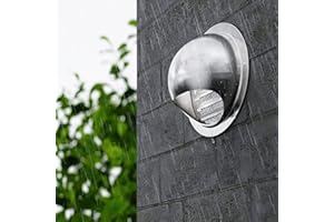 DUCHUNSHENG Grille D'aération en Acier Inoxydable, Sortie D’air Murale Ronde en INOX avec Grille AntisInsectes, Grille Ventilation Aération, Grille De Hotte Cheminée Ronde Extérieur, Stable Durable