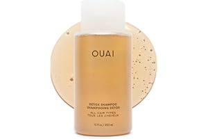 OUAI Detox Shampoo - Clarifying Shampoo for Build Up, Dirt, Oil, Product and Hard Water - Apple Cider Vinegar & Keratin for Clean, Refreshed Hair - Sulfate-Free Hair Care - 300ml