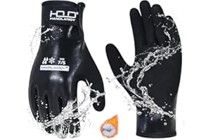 HLDD HANDLANDY Waterproof Work Gloves for Men and Women, Freezer Work Glove for Cold Weather, Thermal Winter Gloves With Grip