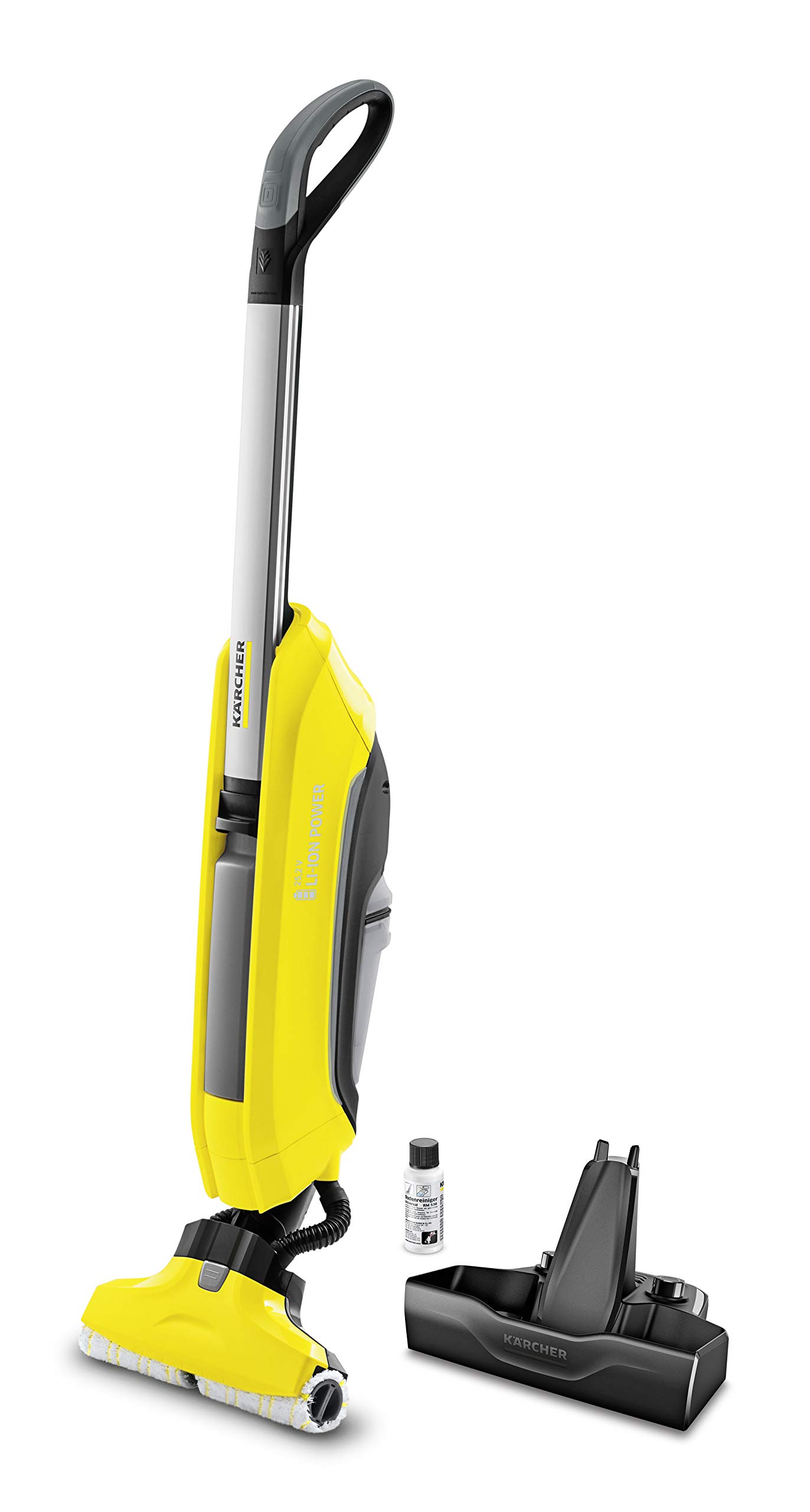 Kärcher FC 5 Cordless Elektrischer Bodenreiniger zum Wischen mit Saugfunktion (Flächenleistung je Tankfüllung: 60 m²…