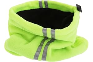 TEXTILES UNIVERSELS Unisex Hi Vis Fleece Neckwarmer Snood With 3M Scotchlite Banding (One Size) (Neon Yellow)