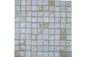 Yuvori Carreaux de mosaïque en céramique fabriqués à la main, 2 cm, 0,5 kg, bricolage, Qinghua chinois traditionnel et moderne, décoration d'intérieur, projets d'art de bricolage dans salles de bains,