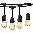 30 meter String light Outdoor String Light Commercial Great Weatherproof Strand Dimmable Edison Vintage Bulbs 60 Hanging Sockets,Heavy -Duty Decorative diwali,Café Lights For Garden with 60lamp