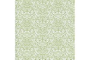 Melody Jane Maison de Poupées Vert sur Blanc Gland Papier Peint William Morris Design