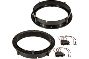 SOUND-WAY Sound Way Adaptateurs entretoises de Haut-parleurs Cadre d'enceintes 165mm Compatible avec Vokswagen, Skoda, Seat