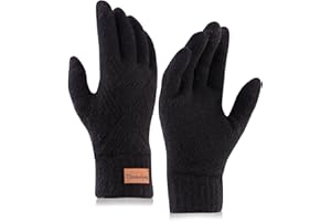Homealexa Winter Gloves Touchscreen Gloves Knitted Finger Gloves Sport Warm and Windproof Winter Gloves for Skiing Cycling and Texting Suitable for Men and Women