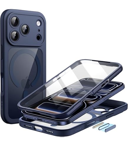 i-Blason für iPhone 17 Pro Hülle MagSafe mit Ständer Bumper Case Robust Schutzhülle Magnetisch Handyhülle Cover 6.3'' 2025