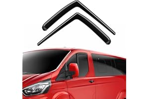 GEARCELL 1 Pair Wind Deflectors Window Vent Visors Rain Guards for Ford Transit Custom/Tourneo Custom 2012-2024 Rain Shield Shade Replacement