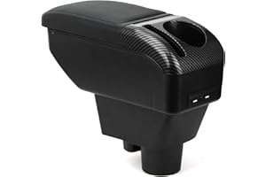 ZENVI Repose-bras Compatible with OPEL Corsa F Accoudoirs 2019-2024 Console Centrale Accoudoir Bicouche Espace Rangement Peut Etre Utilise Comme Coudiere Pour Conducteur（style noir）