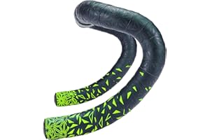 Supacaz 64422125077VAR - Bicycle handle bar tape SUPER STICKY KUSH STAR FADE NEON W/PLUGS
