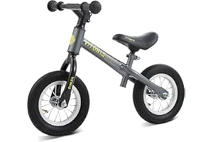 VITONIS Gris Draisienne à partir de 1,5 à 4 Ans, jusqu'à 35 kg, Volant et Selle réglables en Hauteur, antivol de Volant, Cadeau d'anniversaire et Jouet pour garçons et Filles