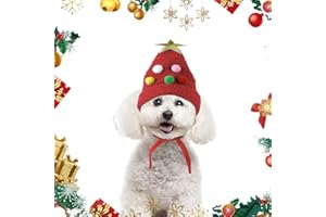 DOUKESH Cappello di Natale per Cani e Gatti Costume Natalizio Costume Natalizio per Animali Domestici Vestito Natale per Vestire Animali Domestici