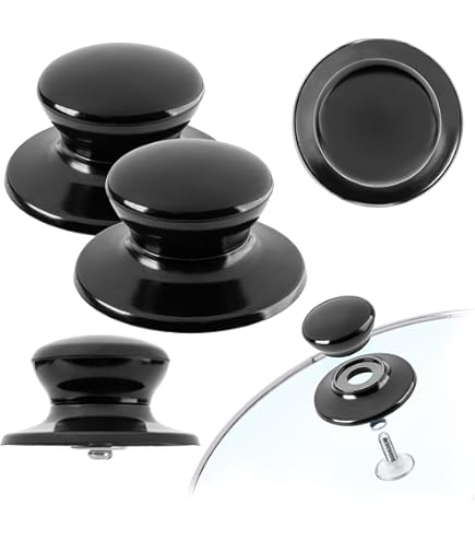 Alide Set Di 2 Manopole Per Coperchi Di Pentole In Acciaio Inossidabile Per Forni Olandesi In Ghisa, Resistenti Al Calore, Di Ricambio, Maniglia In Ghisa Smaltata