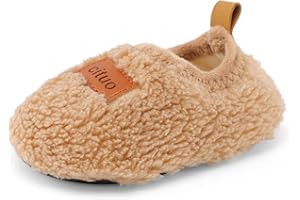 MK MATT KEELY Pantofole da Casa Bambini 1-7 Anni Ragazze Ragazzi Antiscivolo Leggero Comode Calzini Scarpe in Sherpa Vello