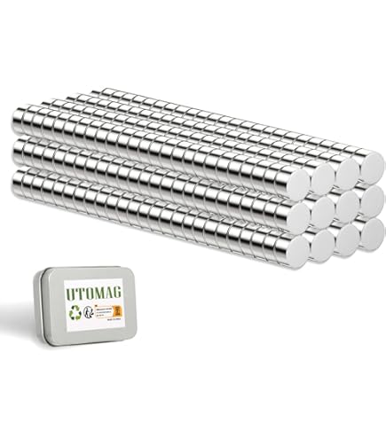 UTOMAG 200 Magneti Neodimio 5x1mm - Calamite Piccole Super Forti Per Frigorifero, Lavagne, Fai Da Te - Foto 5