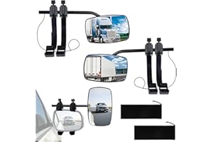 VEXNOOK Wohnwagen Spiegel Auto Universal - 1 Paar (Links & Rechts), Verbesserte Rücksicht, Einfache Montage, Flexibel Anpassbar, für Alle Fahrzeugtypen