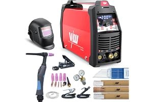 TIG Svets AC DC 200A, AC DC Svets för Aluminium, MMA Svets, Komplett Set