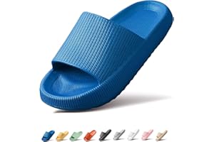 Sumvov Chaussures Claquette de Bain Piscine et Plage pour Femmes Hommes, Chaussons Tongs Antidérapantes Super Douces Semelle épaisse, Cozislides Original Slides Cloud Slippers