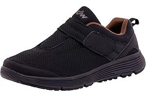 DW SHOES diawin Chaussures pour Diabétiques Homme & Femme – Chaussures Orthopédiques Plus de Profondeur Chaussant Lisse & Spacieux – Chaussures Course dw 3 Largeurs, Noir Black Coffee