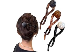 TELAIN 3 eleganckie szpilki do włosów z koralikami, francuskie spinki do włosów dla kobiet, antypoślizgowe akcesoria do włosów dla dziewcząt