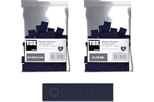 TOX 065600101 Window Distance Verglasungsklötze, belastbar bis 3 Tonnen, Polypropylen, 24 x 100 x 2 mm, 2 Beutel, 2x50 STK.,