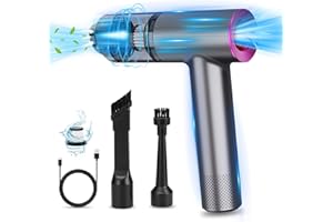 ‎D-LUMINA D-Lumina Handstaubsauger，15000PA kabelloser Handstaubsauger Akku mit USB-C Schnellladung，Auto Staubsauger Stark Waschbar mit HEPA-Filter， Hand Vacuum Cleaner für Auto/Haus/Haustiere