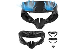 SPEEDY BEE Almohadilla Facial de Repuesto Compatible con los Accesorios Meta/Oculus Quest 3s, Soporte de Interfaz Facial Cojín Facial Suave con Almohadilla Nasal antifugas, diseño con circulación de Aire