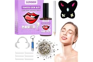 DGUSO Kit Brillantini per Denti Fai da Te Dente Gemma Kit Brillantini Denti Metallo Brillantini Denti Kit Gocce D'acqua Set Brillantini per Teeth Gems Kit Farfalla per Brillantini Denti Gioielli