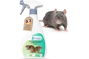 ‎FUTUM NEU FUTUM Ratten & Mäuse Abwehrspray 500ml – Effektive Rattenabwehr für Haus & Garten – Mittel gegen Ratten & Mäuse – Mäuse Spray mit Langzeitschutz – Nachhaltig Ratten vertreiben – Mäuseabwehr