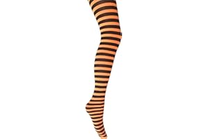 MYSASI Girls Striped Tights – Soft & Stretchy – Ages 6–14 – Perfect for School, Dance, Everyday Wear & Halloween - Kids Striped Machine washable tights - Halloween and party tights for kids