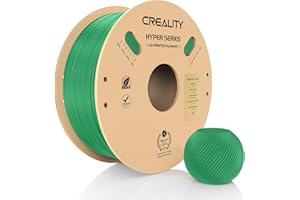 ‎CREALITY Creality PETG filament Hyper PETG 1.75 mm do drukarki 3D, 30-600 mm/s, dokładność wymiarowa +/- 0,02, tekturowa szpula (1 kg), pasuje do większości drukarek 3D FDM, zielony, 1 kg