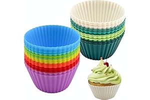 FZSECRIU 36 Pirottini in Silicone per Muffin e Friggitrice ad Aria