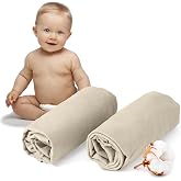 Dreamzie - Cot and Carrycot Fitted Sheets 40 x 80 cm - 100% Cotton - Pack | Adjustable Children's Bed Sheet 50 x 83 and 40 x