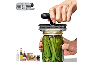 Lumeclat Apribottiglie salvaspazio - Multifunzione Apriscatole manuale con design rotante - Facilità nell'apertura di bottiglie e barattoli - Perfetto per ristoranti e uso quotidiano in cucina