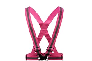 AYKRM 9 colori bretelle catarifrangenti omologate Gilet Alta Visibilita, Bretelle Giubbotto Catarifrangenti/Giacca Riflettente di con Striscia Riflettente/Pettorina Catarifrangente per Corsa/Running/Ciclismo