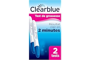 Procter & Gamble Test De Grossesse Clearblue Pratique Et Rapide, Fiable à Plus De 99 %, 2 Tests
