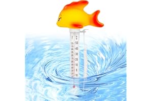 Shinybox Schwimmende Pool Thermometer, Schwimmende Wasserthermometer, Floating Pool Thermometer mit String, Schwimmbadthermometer, Wasser Temperatur Thermometer für Outdoor & Indoor Pools, Spas